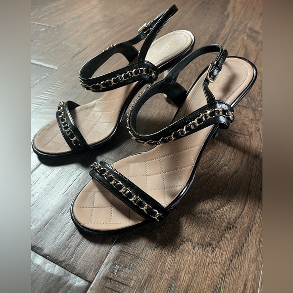Chanel Strappy Chain Sandals - Picture 2 of 9
